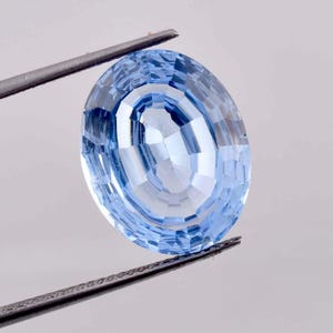 Flawless Natural Sky Blue Aquamarine Oval Cut Gemstone GIT Certified Use Making Ring Jewelry Raw Loose Gemstone All Size Available