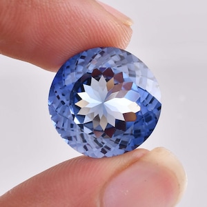 12 x 12 MM Bi-Color Purple Blue Java Plum Sapphire 10.50 Ct Loose Gemstone GIT Certified Use to Make Ring & Pendent Tool Cornflower Gemstone