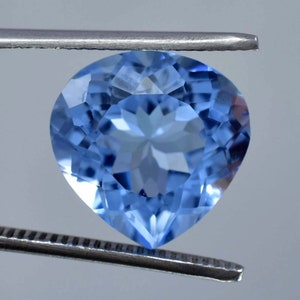 14 x 14 MM HUGE Flawless 9.80 Ctw Natural Blue Namibia Jeremejevite Loose Gemstone (GIT) Certified Making Jewelry, Ring & Pendent Gemstone