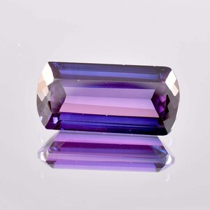 16 x 10 MM Bi-Color Purple Blue Java Plum Sapphire 18.50 Ct Loose Gemstone GIT Certified Use to Make Ring & Pendent Tool Cornflower Gemstone