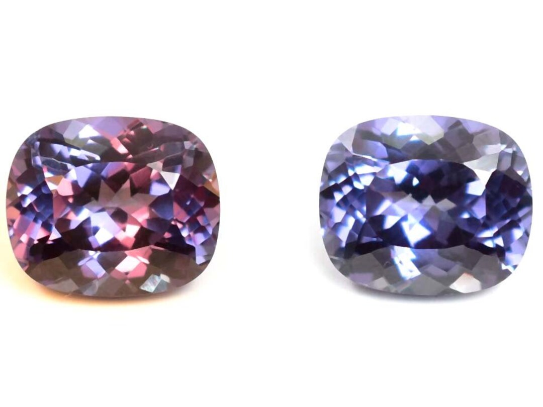 Flawless 11.50 Ct Natural Color-change Bi-color Grey Purple Alexandrite ...
