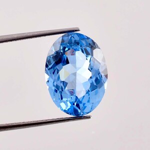 Flawless Natural Sky Blue Aquamarine Oval Cut Gemstone GIT Certified Use Making Ring Jewelry Raw Loose Gemstone All Size Available