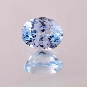Flawless Natural Sky Blue Aquamarine Oval Cut Gemstone GIT Certified Use Making Ring Jewelry Raw Loose Gemstone All Size Available