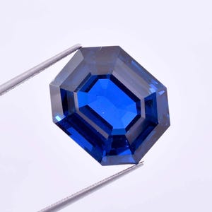 14 x 12 MM Flawless 10.20 Ct Natural Royal Blue Ceylon Sapphire Radiant Cut GIT Certified Heart Touching Loose Gemstone Use Making Ring Gem