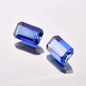 Flawless Natural 14 x 10 MM  Royal Blue Ceylon Sapphire Radiant Cut GIT Certified Heart Touching Loose Gemstone Making Ring Gemstone