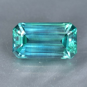 HUGE Flawless 58.20 Ct Natural Bi-Color Ceylon Parti Sapphire Emerald Cut Gemstone GIT Certified Making Jewelry and Ring product Precious