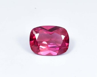 Natürlicher Bi-Color Ceylon Padparadscha Saphir 5,30 Ct AAA Makelloses Kissen Schliff Lose Edelstein GIT zertifiziert Ring & Schmuckherstellung 12 x 8 mm