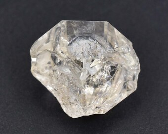 Naturel 19.65 Ct Rare Blanc Et Noir Herkimer Diamant Eau Clair Quartz Cristal Anthraxolite Rough Rocks