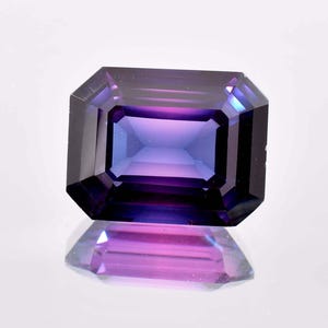 16 x 12 MM Bi-Color Purple Blue Java Plum Sapphire 15.60 Ct Loose Gemstone GIT Certified Use to Make Ring & Pendent Tool Cornflower Gemstone