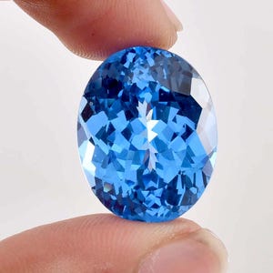 Flawless Natural Sky Blue Aquamarine Oval Cut Gemstone GIT Certified Use Making Ring Jewelry Raw Loose Gemstone All Size Available