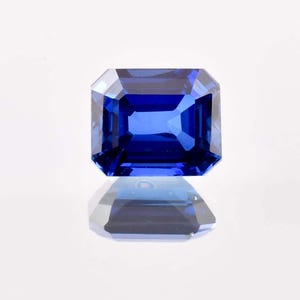 Flawless Natural 16 x 14 MM  Royal Blue Ceylon Sapphire Radiant Cut GIT Certified Heart Touching Loose Gemstone Use Making Ring Gemstone