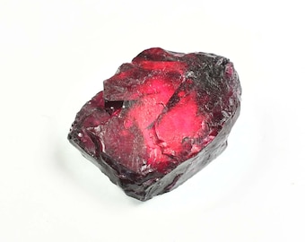 VERY Rare 42.95 Ct 100% Natural Red Painite Rocks Rough Burmese Facet GIT Certified Very Good Color Untreated Unheated Loose Rough Certified