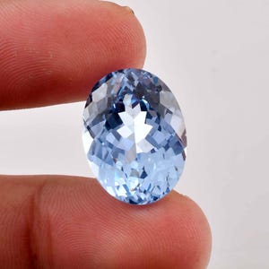 Flawless Natural Sky Blue Aquamarine Oval Cut Gemstone GIT Certified Use Making Ring Jewelry Raw Loose Gemstone All Size Available