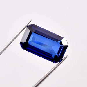 Flawless Natural 20 x 16 MM  Royal Blue Ceylon Sapphire Radiant Cut GIT Certified Heart Touching Loose Gemstone Use Making Ring Gemstone