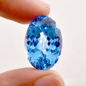 Flawless Natural Sky Blue Aquamarine Oval Cut Gemstone GIT Certified Use Making Ring Jewelry Raw Loose Gemstone All Size Available