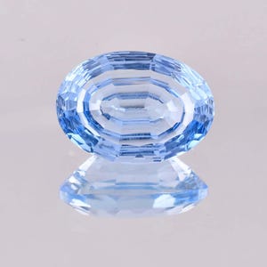 Flawless Natural Sky Blue Aquamarine Oval Cut Gemstone GIT Certified Use Making Ring Jewelry Raw Loose Gemstone All Size Available