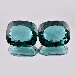 Colgante para hacer anillos con forma de aciano con forma de corazón, con certificado GIT, de 14 x 10 mm y piedra preciosa de grandidierita azul verdosa natural de 20,50 ct