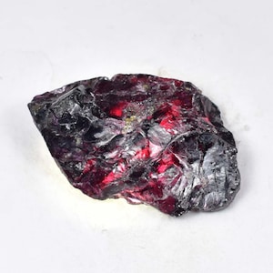 VERY Rare 72.15 Ct 100% Natural Red Painite Rocks Rough Burmese Facet GIT Certified Very DARK Color And Untreated Unheated Loose Rough