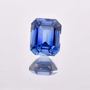 14 x 10 MM Flawless 10.20 Ct Natural Royal Blue Ceylon Sapphire Radiant Cut GIT Certified Heart Touching Loose Gemstone Use Making Ring Gem