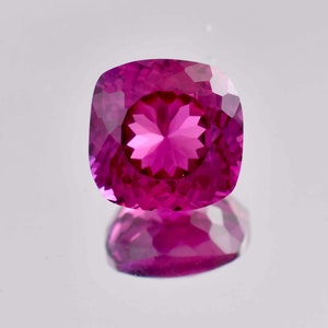 15 x 15 MM Cornflower Purple Sapphire 20.75 Ct Loose Gemstone GIT Certified Use to Make Ring & Pendent Tool Hi-End Glamours loose Gemstone