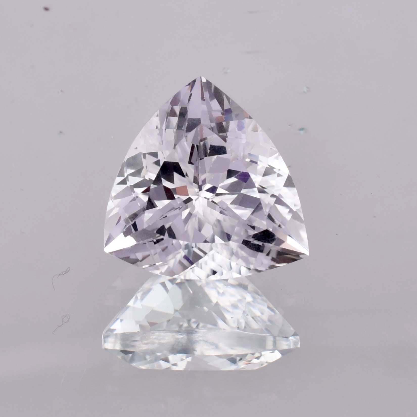 18 Ct Natural Flawless Montana Purple Pink Sapphire Trillion Cut Loose Gemstone