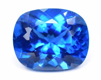 12.25 Ct Natürliche Kornblume Blau Turmalin Kissen Schliff Lose Edelstein zertifizierte Verwendung Herstellung Ring & Schmuck Roh = 14,93 x 12,25 x 8,70 mm