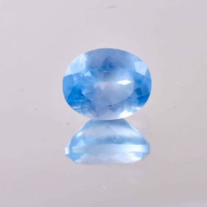 13 x 10 MM 100% Natural Sky Blue Aquamarine 7.90 CT Loose Oval Cut Gemstone Certified Making Jewelry&Ring Product Loupe Clean Quality