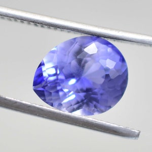 HUGE Flawless 5.55 Ctw Natural Blue Namibia Jeremejevite Pear Cut Loose Gemstone (GIT) Certified Making Jewelry, Ring & Pendent Gemstone