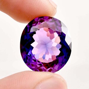 AAA Flawless Bi-Color Purple Blue Java Plum Sapphire Oval Cut GIT Certified Use Make Ring & Pendent Tool Loose Gemstone All Size Available
