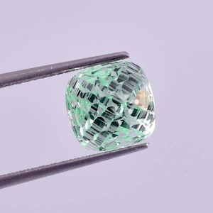 9 x 9  MM Flawless 5.80 Ct Natural Bi-Color Parti Sapphire GIT Certified Heart Touching Master Cut Gemstone Use Making Ring Pendent Tool