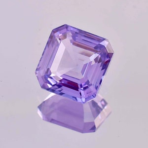 15 x 15 MM Bi-Color Purple Blue Java Plum Sapphire 20.65 Ct Loose Gemstone GIT Certified Use to Make Ring & Pendent Tool Cornflower Gemstone
