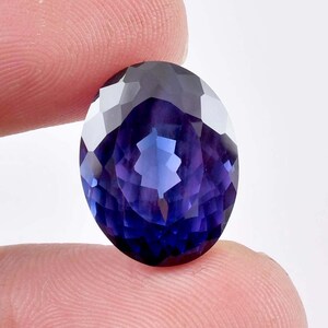 AAA Flawless Bi-Color Purple Blue Java Plum Sapphire Oval Cut GIT Certified Use Make Ring & Pendent Tool Loose Gemstone All Size Available
