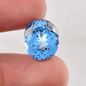 Flawless Natural Sky Blue Aquamarine Oval Cut Gemstone GIT Certified Use Making Ring Jewelry Raw Loose Gemstone All Size Available