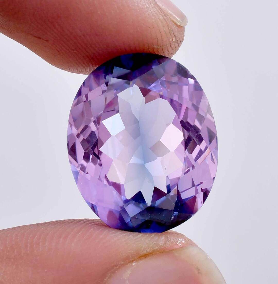13 X 10 MM Bi-color Purple Blue Java Plum Sapphire 10.60 Ct Loose ...