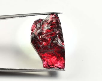 VERY Rare 38.40 Ct 100% Natural Red Painite Rocks Rough Burmese Facet GIT Certified Very Good Color Untreated Unheated Loose Rough Certified