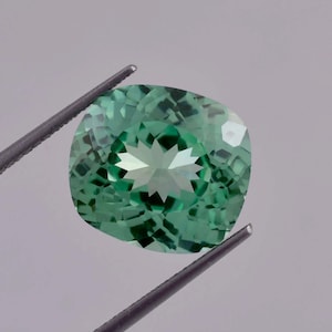 AAA Flawless 13 x 12 mm Blue Green Bi-Color Ceylon Parti Sapphire Loose Cushion Cut 10.00 Ct High Sapphire Ring And Jewelry Making Gemstone
