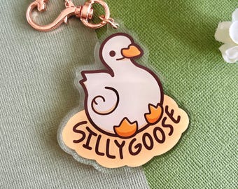 Silly Goose Double-Sided Acrylic Keychains