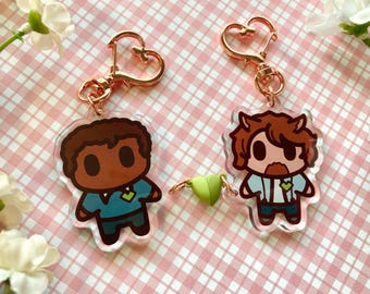 Rendog & BigB Magnet Acrylic Keychains | Double Life, Life Series