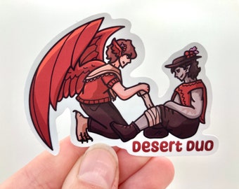 Desert Duo Grian and Scar Life Series / 3rd Life Glossy Vinyl Stickers