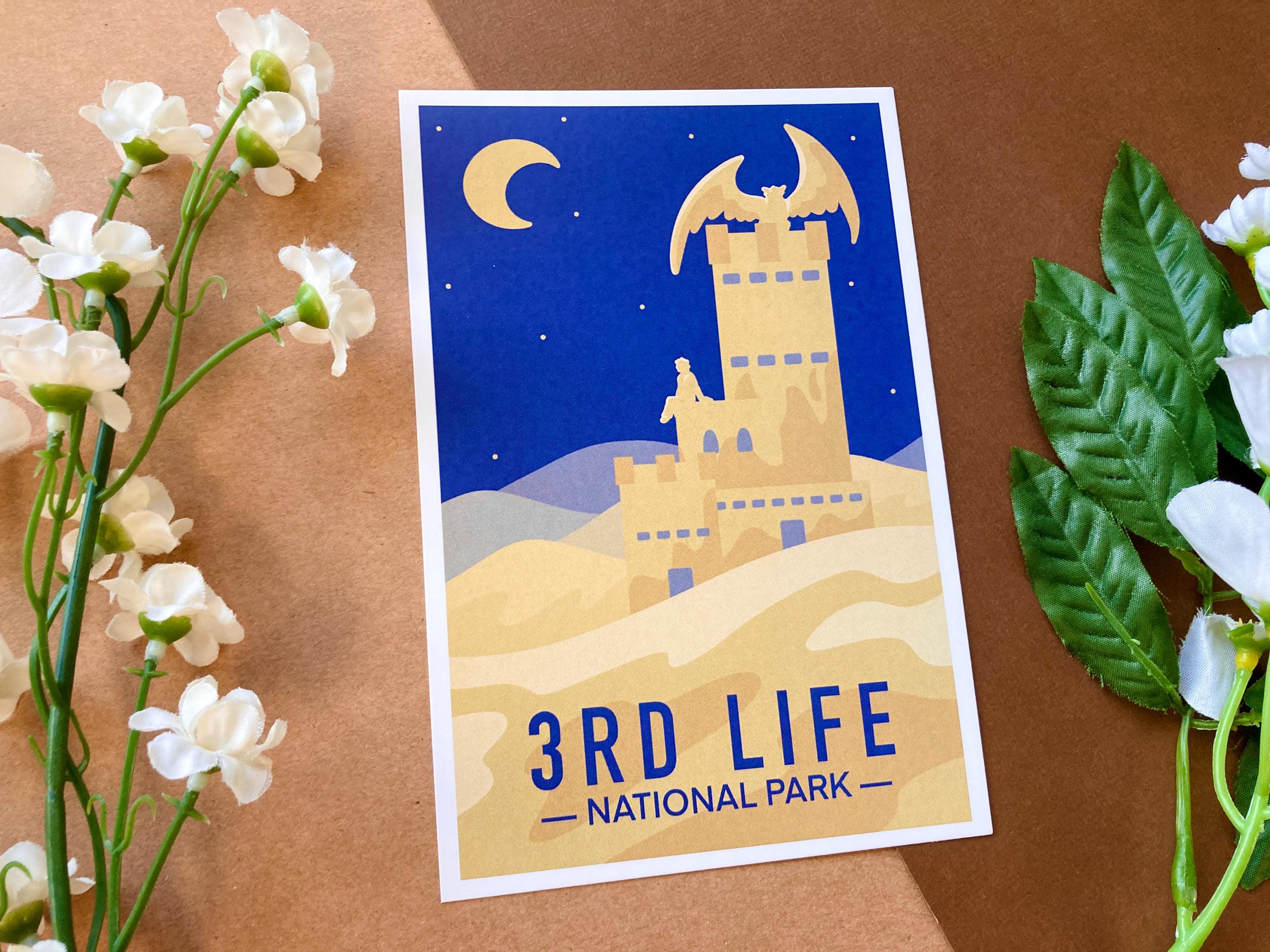 3rd Life / Life Series National Park - Hermitcraft / Grain and Scar Mini Art Print