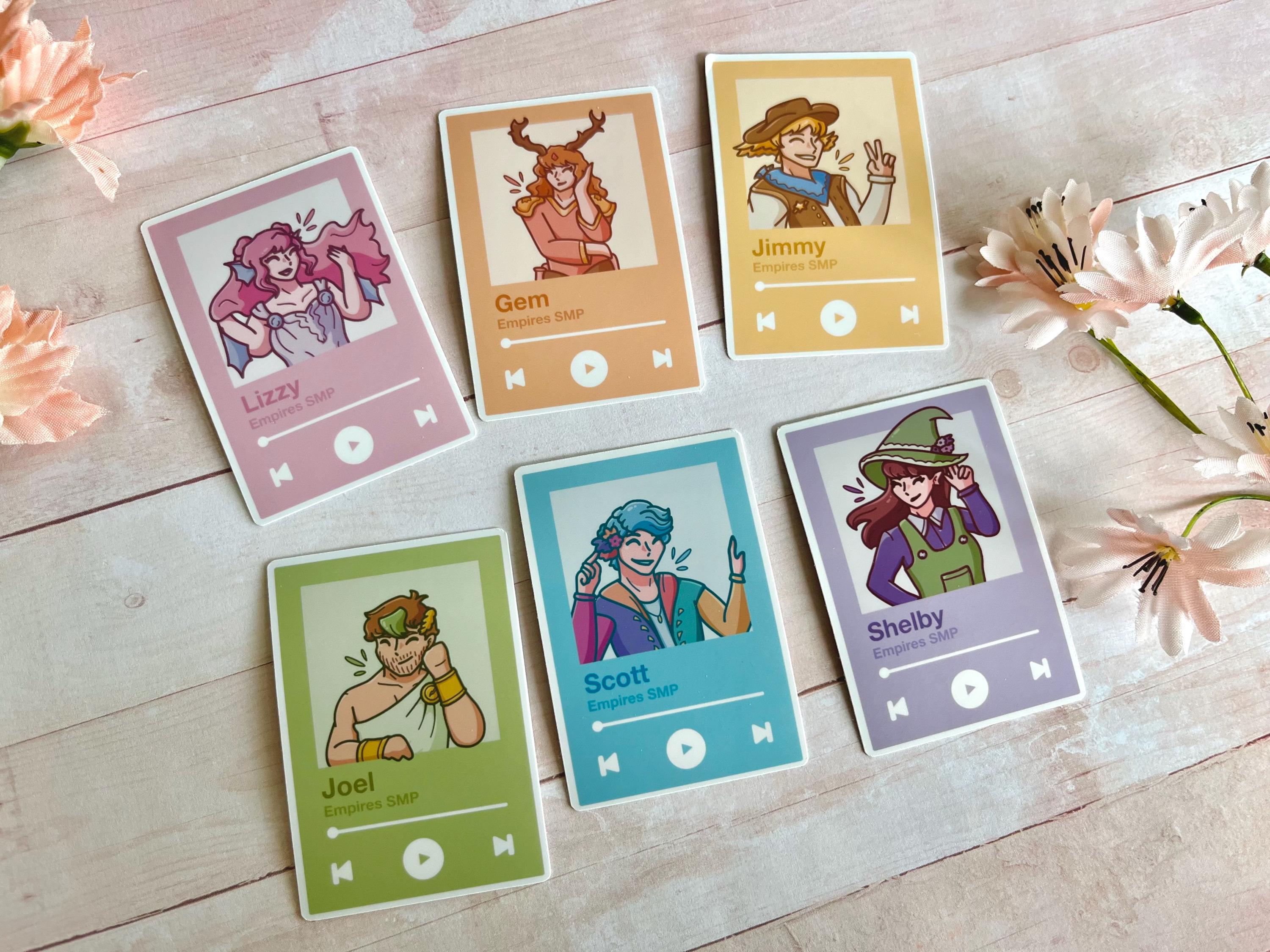 Wifies Smp Sticker Empires SMP Characters Vinyl Stickers | Scottsmajor, Joel, Lizzie ...