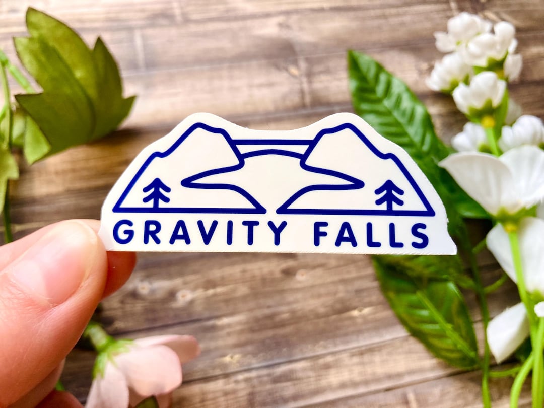 Gravity Falls National Park Sticker – Glossy Vinyl Landscape Art (water ...