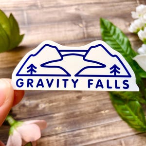 Gravity Falls National Park - Gravity Falls Vinyl Sticker | Aesthetic, Journal, Water Bottle, Ford, Stan, Pines, Dipper, Mabel, GF, Fandom