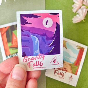Gravity Town pt 2 Polaroid Location Vinyl Stickers