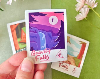 Gravity Town pt 2 Polaroid Location Vinyl Stickers