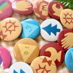 Gravity Falls 3 Mystery Button Pin Badges | Dipper, Mabel, Ford, Stan, Bill Cipher, Pines, Will Cipher, Reverse Falls, Cute, Comic Con