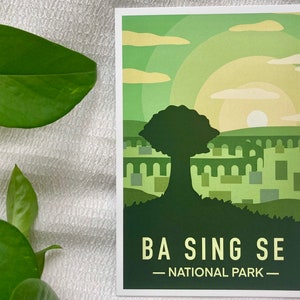 Ba Sing Se National Park - Avatar / ATLA Mini Art Print | Anime, Aesthetic, Style, Drawing