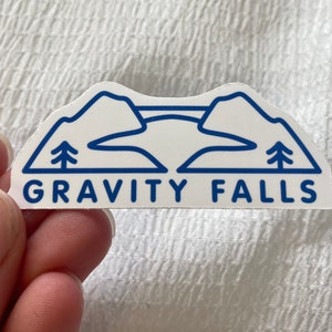 Gravity Falls National Park - Gravity Falls Vinyl Sticker | Aesthetic, Journal, Water Bottle, Ford, Stan, Pines, Dipper, Mabel, GF, Fandom