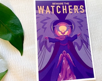 Pas op voor de Watchers - Hermitcraft / Life Series Mini Art Print