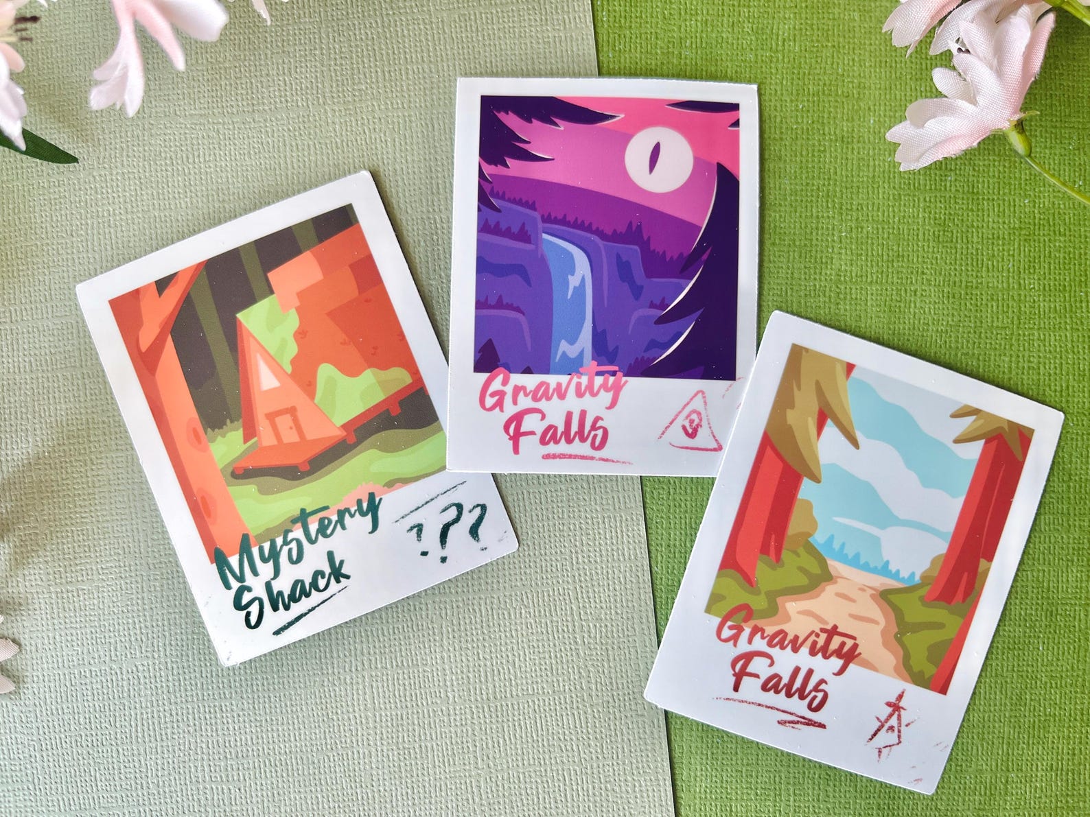 Gravity Town Pt 2 Polaroid Location Vinyl Stickers - Etsy